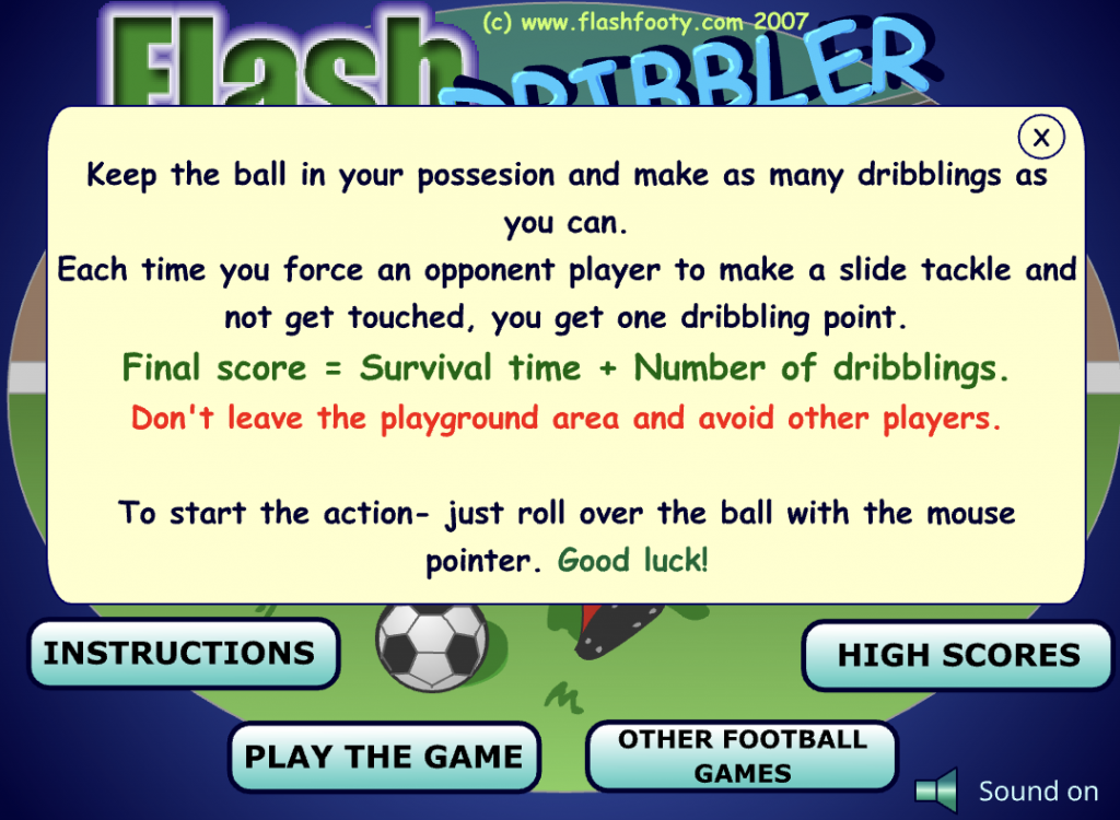 Flash Dribbler flash game