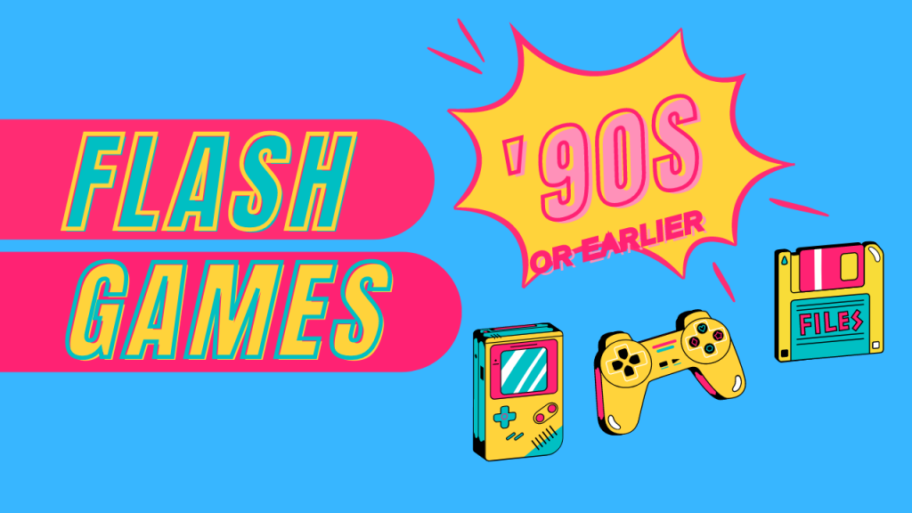 Flash games retro banner
